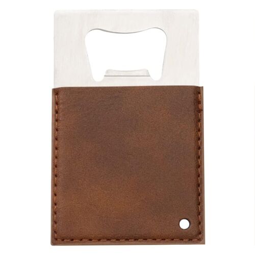 Credit Card Leatherette Bottle Opener - 12 Pack Thumbnail